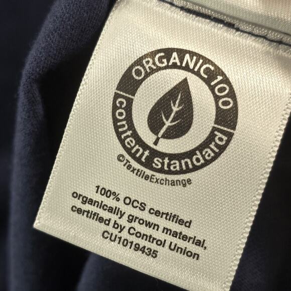 Everlane T Shirt Mens Medium Blue Short Sleeve V Neck Organic Tee Uniform - Picture 9 of 10